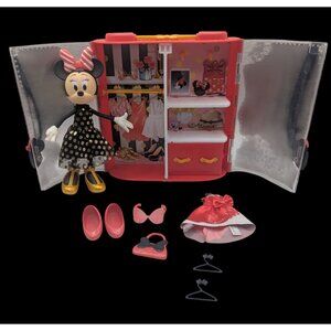Disney Parks 2020 Minnie Mouse Christmas Poseable Doll Fashion Play Set